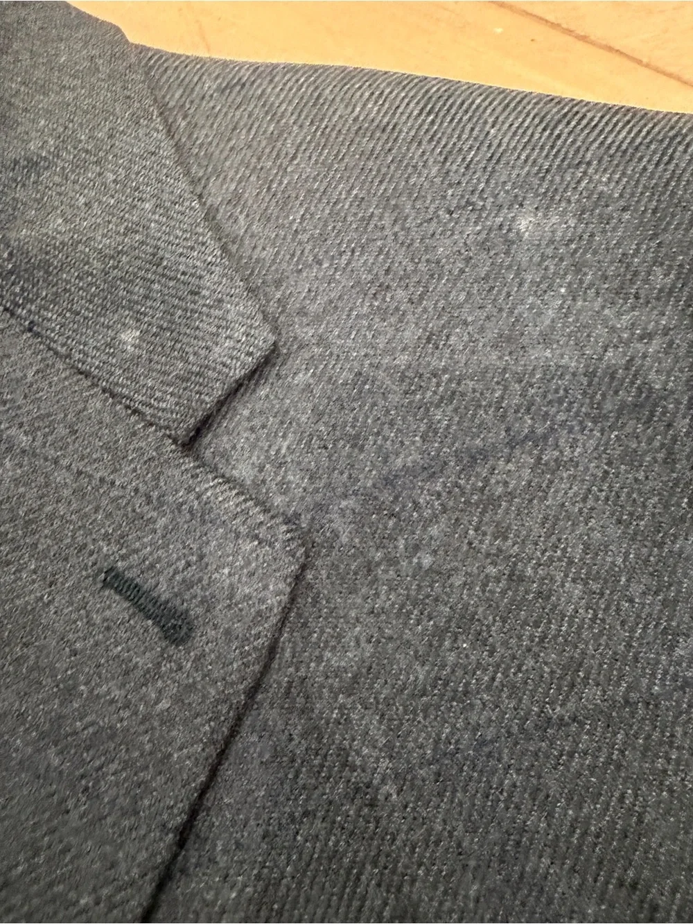 Canali Classic Men's Wool Blazer in Charcoal Herringbone 42R